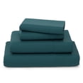 thumbnail image 1 of Cosy House Collection Luxury Bamboo Bed Sheet Set - Hypoallergenic Bedding Blend - 4 Piece - California King, Dark Teal, 1 of 6
