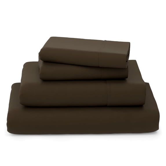 Cosy House Collection Luxury Bamboo Bed Sheet Set - Hypoallergenic Bedding Blend - 4 Piece - King, Chocolate