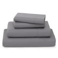 thumbnail image 1 of Cosy House Collection Luxury Bamboo Bed Sheet Set - Hypoallergenic Bedding Blend - 4 Piece - King, Grey, 1 of 6