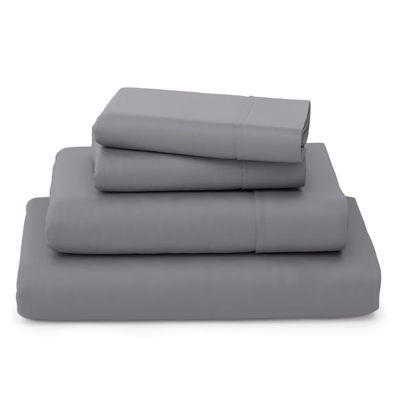 Cosy House Collection Luxury Bamboo Bed Sheet Set - Hypoallergenic Bedding Blend - 4 Piece - Queen, Grey