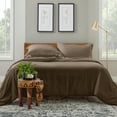 thumbnail image 1 of Cosy House Collection Luxury Bamboo Duvet Cover Set 2-Piece - Ultra Soft Bedding - Zippered Comforter Protector, Includes 1 Pillow Sham - Twin/Twin XL - Tan, 1 of 5
