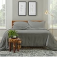 thumbnail image 1 of Cosy House Collection Luxury Bamboo Duvet Cover Set 3-Piece - Ultra Soft Bedding - Zippered Comforter Protector, Includes 2 Pillow Shams - Full/Queen - Grey, 1 of 6