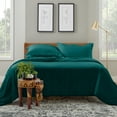 thumbnail image 1 of Cosy House Collection Luxury Bamboo Duvet Cover Set 3-Piece - Ultra Soft Bedding - Zippered Comforter Protector, Includes 2 Pillow Shams - King/Cal King - Dark Teal, 1 of 5