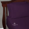 thumbnail image 1 of Cosy House Luxury Bed Sheets Set of 4 : Silky Soft Microfiber Bedding 1500 Series | Extra Deep Pocket Fitted Sheet, Flat Sheet & 2 Pillowcases | Wrinkle Free and Hypoallergenic - CAL KING, Purple, 1 of 4