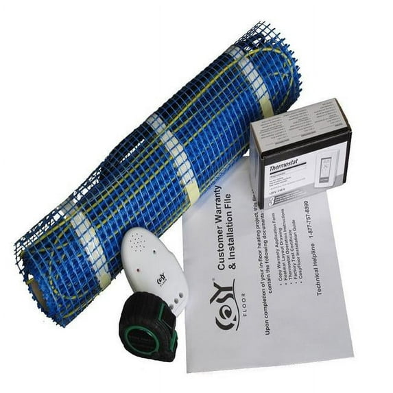 Cosyfloor C2020S 146 x 20 in. & 20 sq. ft. Mat Infloor Heating System Thermostat - 220V