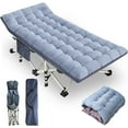 Cot Camping Cot with Thick Pad Cots for Sleeping Camping Bed Folding