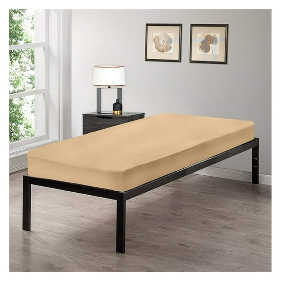 Cot Fitted Sheet 30x75 Inch - Ultra Soft Cotton - for Camp Bunk Beds, RVs, Guest Beds - Durable & Easy Fit - Multiple Colors