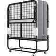 thumbnail image 1 of Folding Bed with  Mattress, Cot 75" x 31" Rollaway Bed for Guests, Portable Bed with Sturdy Frame, Save Space, 1 of 7