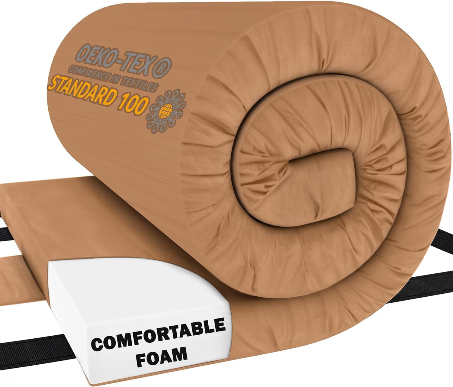 Cot Mattress Pad for Camping Roll Up Mattress for Camp Waterproof