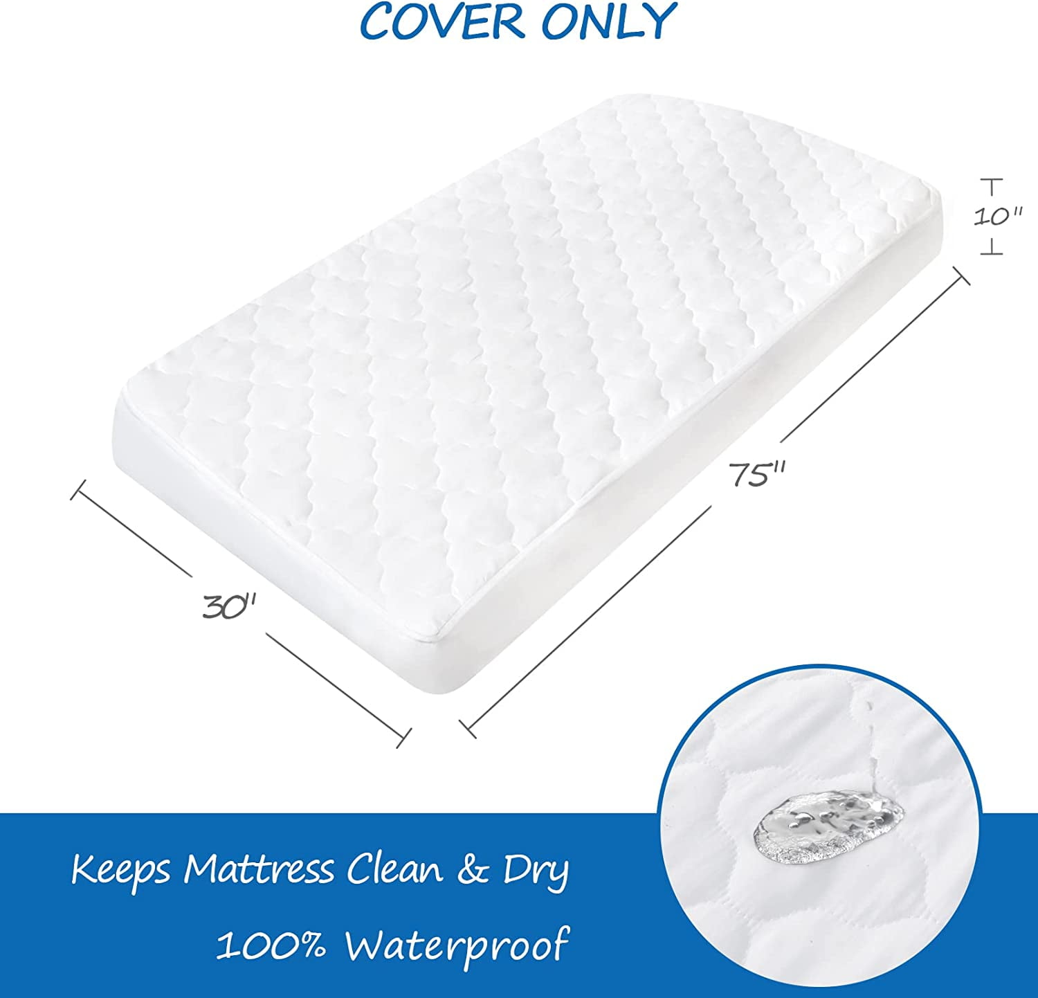 30 x 75 cot mattress best sale