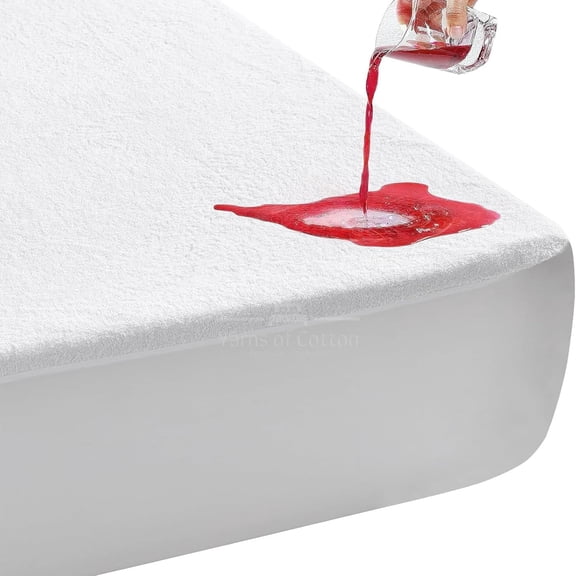 Cot Mattress Protector 25"x75" Waterproof, Terry Soft and Noiseless Mattress Protector Perfect for Daybed 25" X 75" Mattress/Narrow Twin/Cot Size/Rv Bunk/Camping Cot (White)