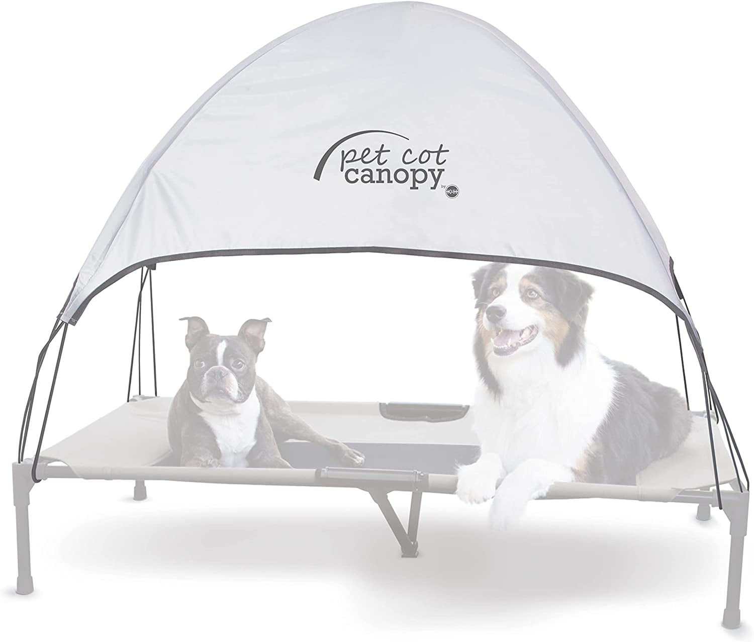 Cot Shade Canopy for Elevated Outside Dog Beds, Dog Sun Umbrella Canopy