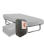 Cot Sheet 25" x 75" x 9" for Camping- 2 Piece Fitted Cot Sheet Set - Camping Cot/Guest Beds, Light Grey Solid