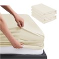 thumbnail image 1 of Cot Sheet 60" x 75" x 9" Narrow Twin Size - 2 Piece Cot Fitted Sheet - RV Bunk/Camp Bunk/Guest Beds/Army Cots/Trifold Mattress, Ivory Solid, 1 of 8