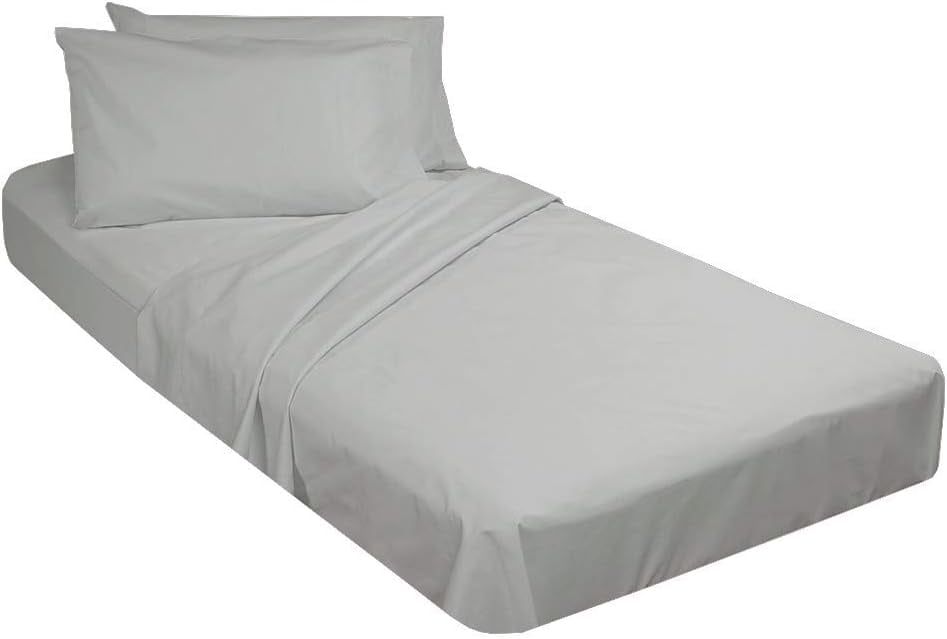 Cot Sheet and Pillow Case 4 Piece Set 1 cot Fitted Sheet 33" x 75", 1