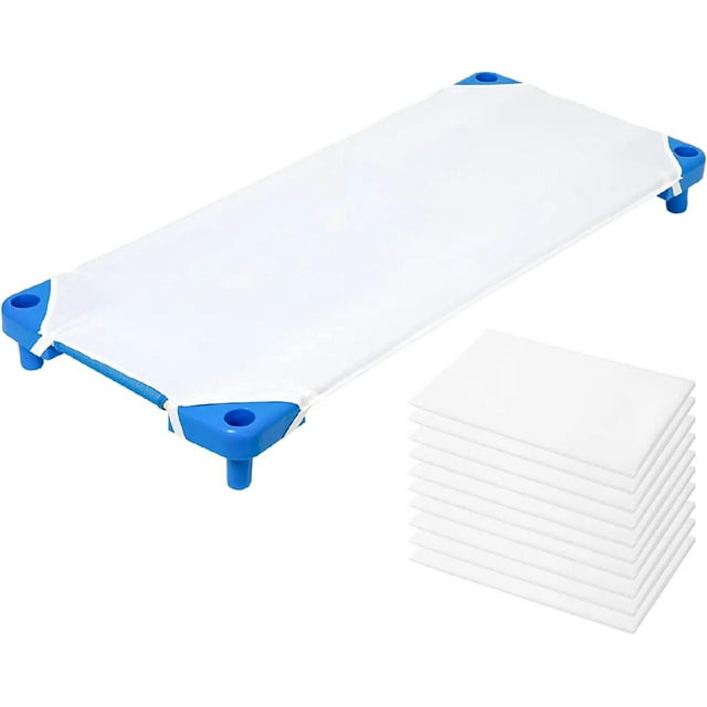 Cot Sheet for Daycar, 10 Pack Standard Size Preschool Cot Sheets for Toddler, Kid, Boy, Girl