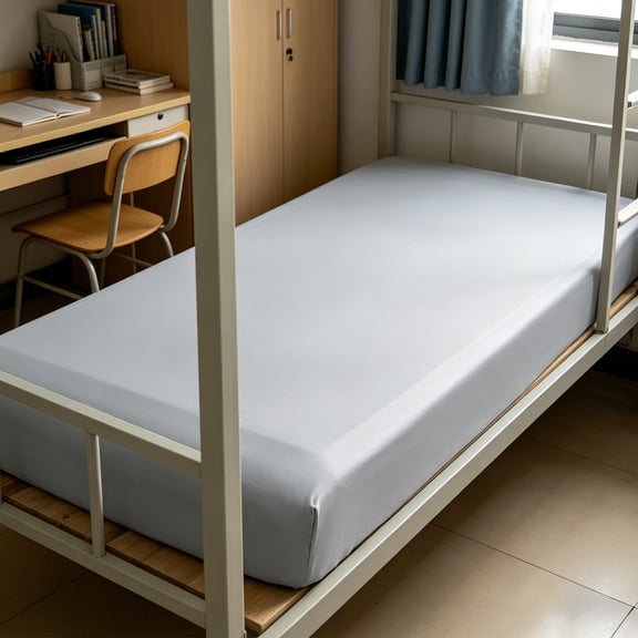 Cot Sheets 39" x 78.7"(Sheet Only), Cot Fitted Sheet Ultra Soft and Breathable Snug Fit for Narrow Twin Mattress/RVs Bunk/Guest Beds/Army Cots/Trifold Mattress/Travel Size Mattress Grey