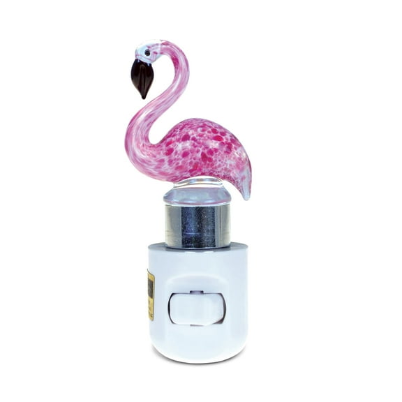 CoTa Global LED Flamingo Bird Night Light - Decorative Plug In Night Light with Switch , Unique Handmade Pink Flamingo Lamp for Bathroom Counter or Flamingo Decor to Kids and Adults Bedroom - 5 Inch
