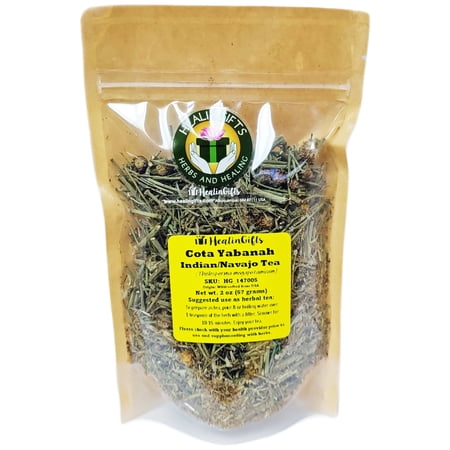Healingifts Cota Indian Tea Greenthread Thelesperma Yabanah Loose-Leaf Herbal Tea Tree Nut-Free 1-Pack 2 Ounces