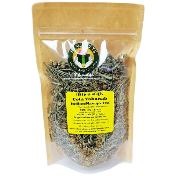Healingifts Cota Indian Tea Greenthread Thelesperma Yabanah Loose-Leaf Herbal Tea Tree Nut-Free 1-Pack 2 Ounces