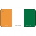 thumbnail image 1 of Cote D Ivoire Flag Metal Novelty License Plate 6" x 3" Bicycle, 1 of 1