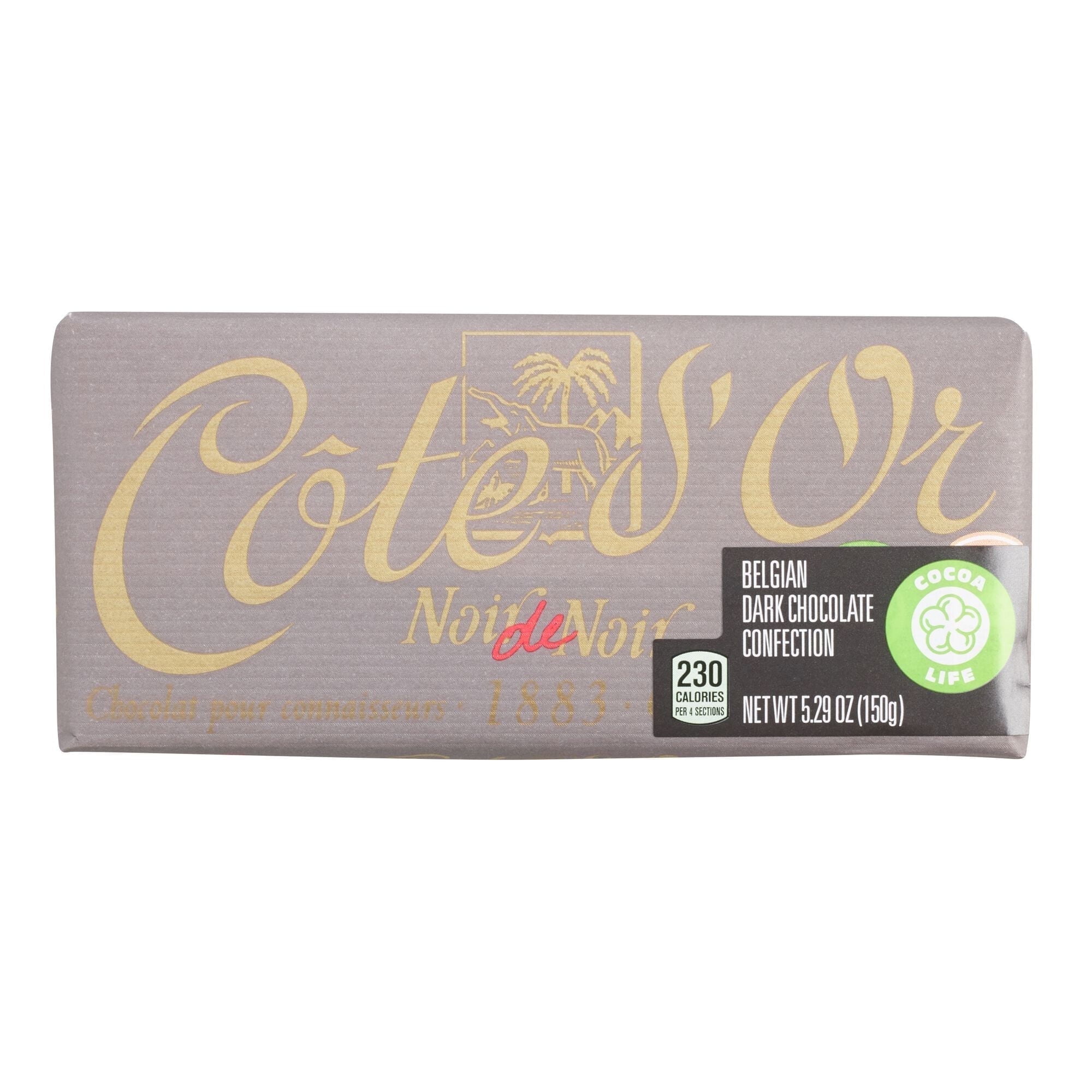 Cote D'Or Connoisseur Dark Chocolate Bar 5.29 oz. Pack of 4