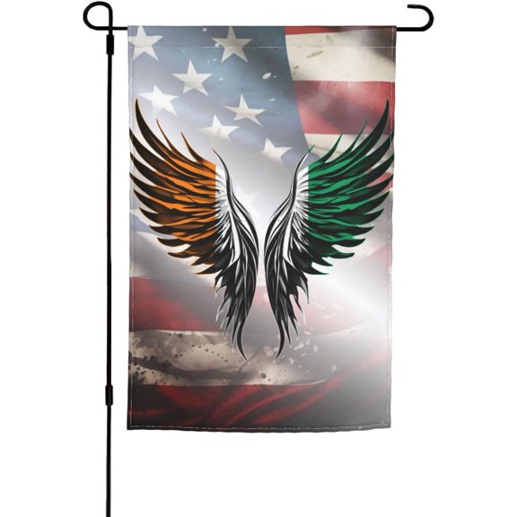 Cote Divoire Ivorian Flag Wings 12 X 18 Inch Garden Flag Double Sided Welcome House Banners For Yard Mailbox Patio Lawn Farmhouse Villa Holiday Outdoor Indoor Hanging Small Mini Decorations
