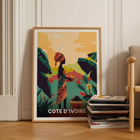 Cote DIvoire African Travel Wall Decor