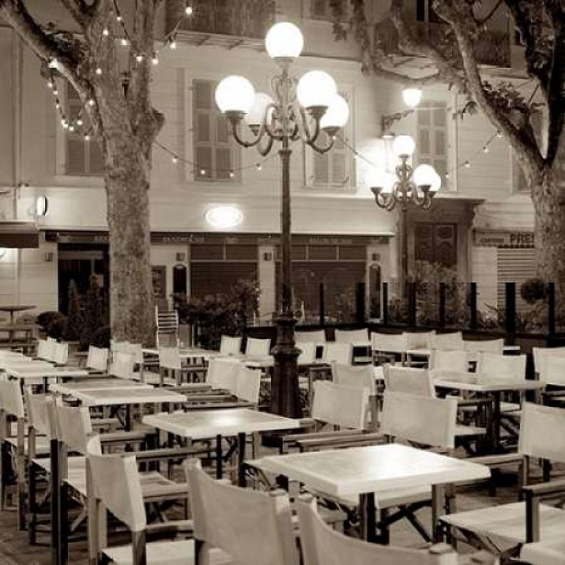 Cote dAzur Cafe - 1 Canvas Art - Alan Blaustein (24 x 24)
