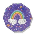 thumbnail image 1 of Coterie x Sparkella - Rainbow Decorative AFN1Paper Plates with Colorful Star Design for Birthdays, Festive Parties, Baby Showers, and More | Set of 10 Durable 7.25' Dessert Plates, 1 of 3