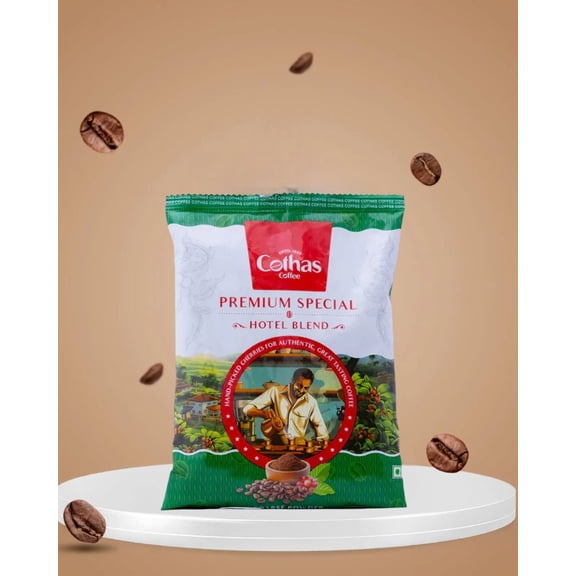 Shastha Cothas Traditional Hotel Blend Authentic Coffee Powder, Medium-Dark Roast, 500g, pack of 2