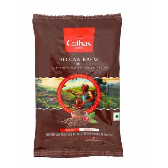 Cothas Coffee Deccan Brew Medium Roast Filter Coffee Powder, 500 G, pack of 2