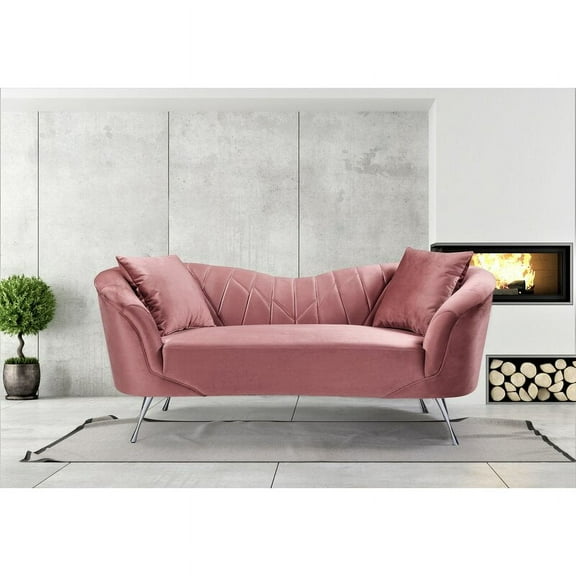 Cothren 70'' Velvet Flared Arm Loveseat