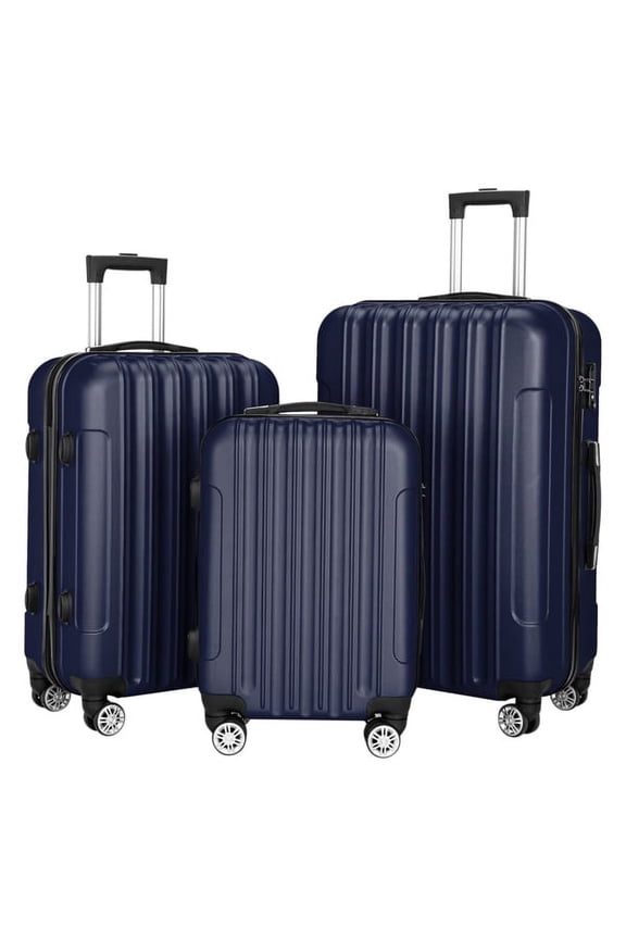 Luggage Set Suitcase,3-In-1 Multifunctional Large Capacity Traveling Storage Suitcase Luggage Set,Navy Blue