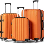 Cotinse Luggage Set Suitcase,3-In-1 Multifunctional Large Capacity Traveling Storage Suitcase Luggage Set,Orange
