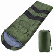 Cotinse Sleeping Bag for Camping -Backpacking Lightweight Sleeping Bag for Adult - 2lb Green