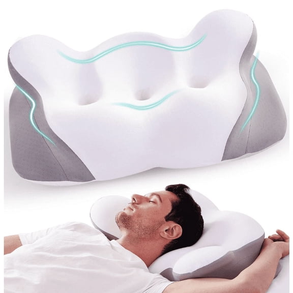 Cotiro Cervical, Neck and Shoulder Pain Pillows Contour Pillows Neck Pillows Ergonomic Memory Foam Pillows