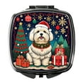 thumbnail image 1 of Coton De Tulear Christmas Compact Mirror 2.75 in x 3 in, 1 of 4