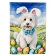 thumbnail image 1 of Coton de Tulear Easter Egg Hunt House Flag, 1 of 7