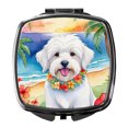 thumbnail image 1 of Coton de Tulear Luau Compact Mirror 2.75 in x 3 in, 1 of 4