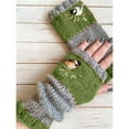 thumbnail image 1 of Cotonie Autumn and Winter Style Fashion Warmth Stitching Embroidered Gloves Women, 1 of 3