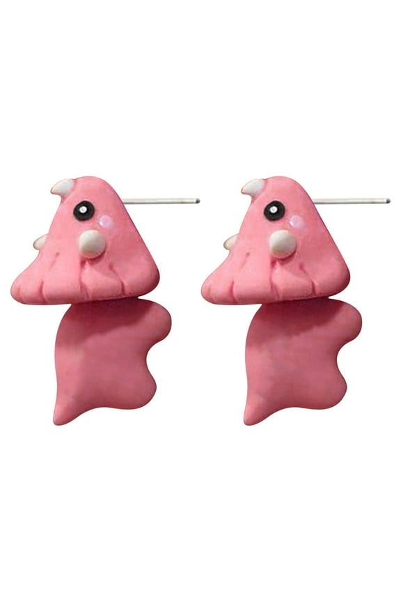 Cute Animal Earrings Stud, 2 cm x 4.5 cm, Steel