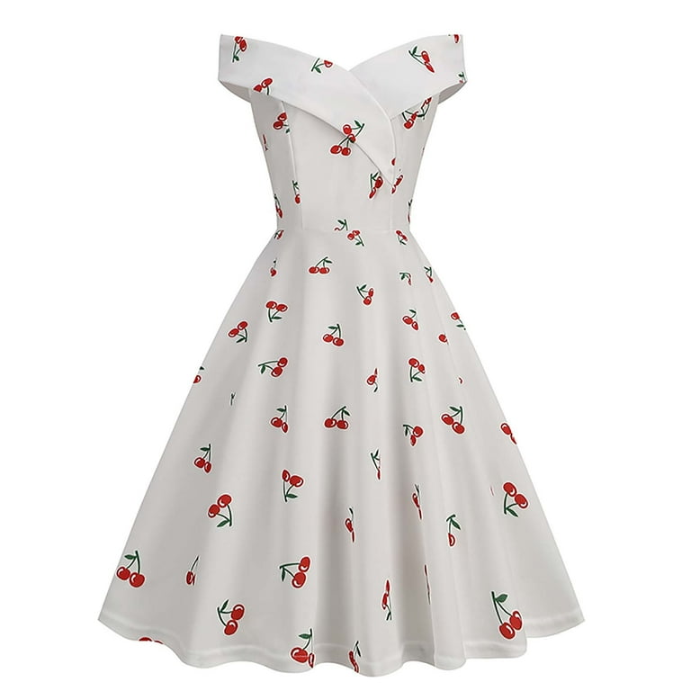 Cotonie Women s Vintage Floral 1950s Rockabilly Swing Dress