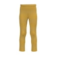 thumbnail image 1 of Cotonly Girls Yellow Striped Winter Fleece Tights with adjustable waist for the Holidays in 100% Organic Cotton, 1 of 3