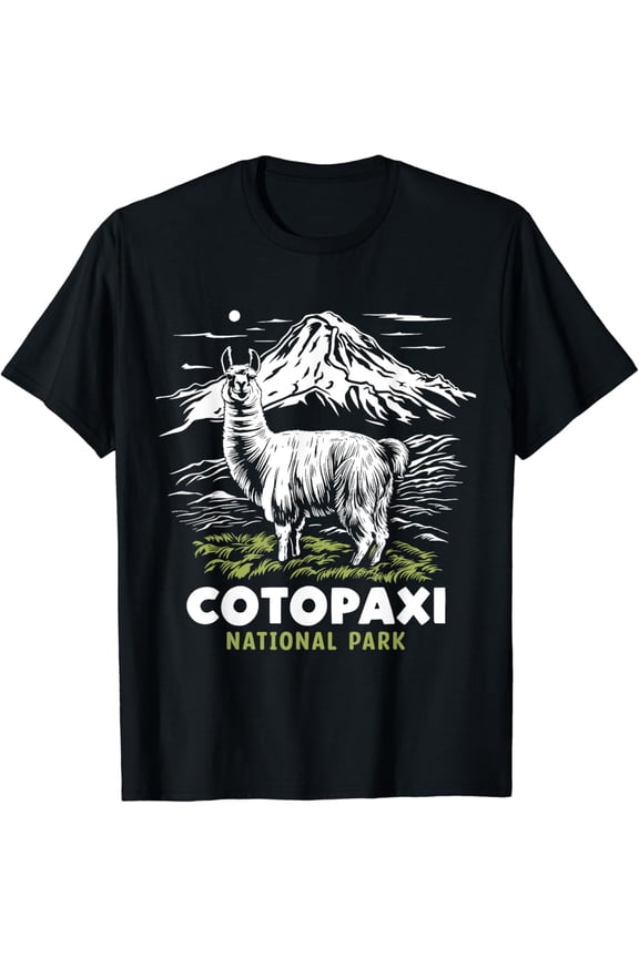 Cotopaxi Ecuador Souvenir Alpaca Llama Hike T Shirt