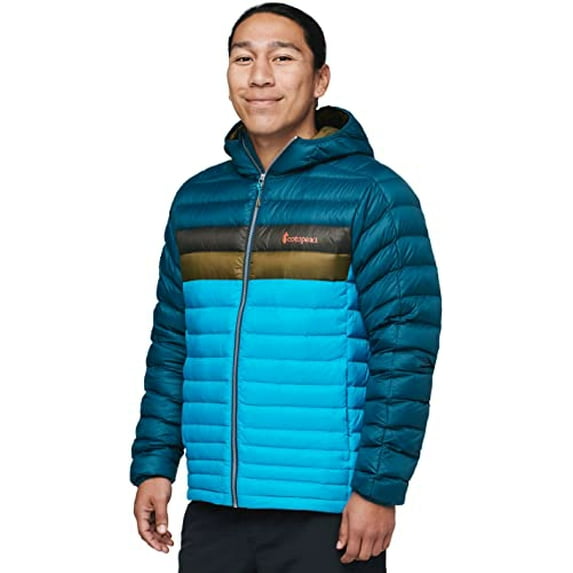 Cotopaxi Fuego Down Hooded Jacket - Men's Deep Ocean/Mineral Blue X-Large