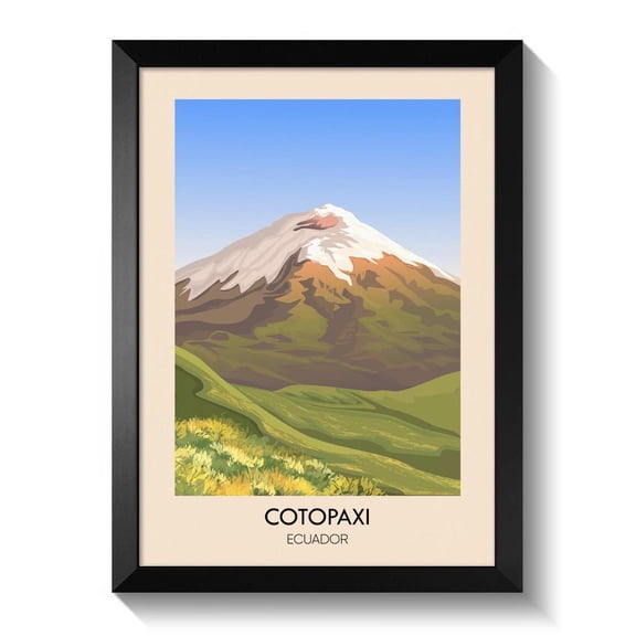 Cotopaxi Mountain Ecuador Andes South America Artwork Unframed Paper Print