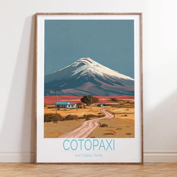 Cotopaxi National Park Alpine Mountain Print Unframed Paper Print