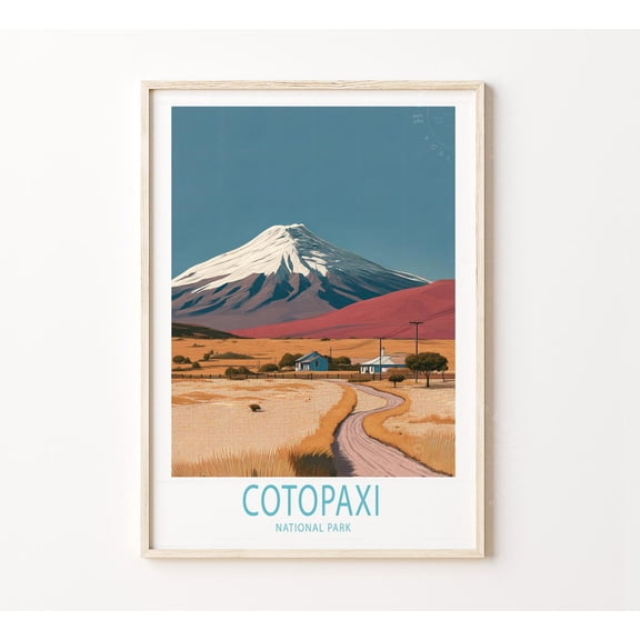Cotopaxi National Park Scenic Travel Home Decor Unframed Paper Print
