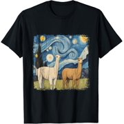 Cotopaxi Starry Night Artwork Llama Souvenir T Shirt